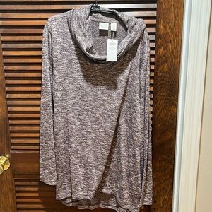 Chico’s size 3 lightweight top purple/lavender/gold